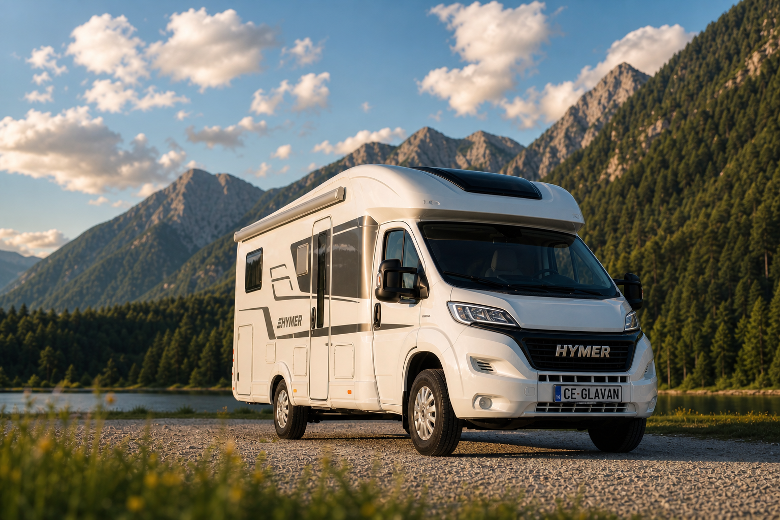 HYMER avtodom CE GLAVAN v alpski pokrajini
